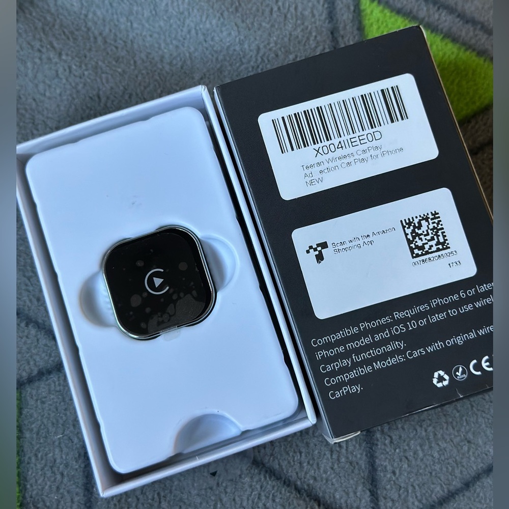 2 in 1 Wireless CarPlay and Android Auto Adapter, Easy Setup Plug and Play